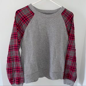 Aerie Plaid/Grey Sweatshirt
